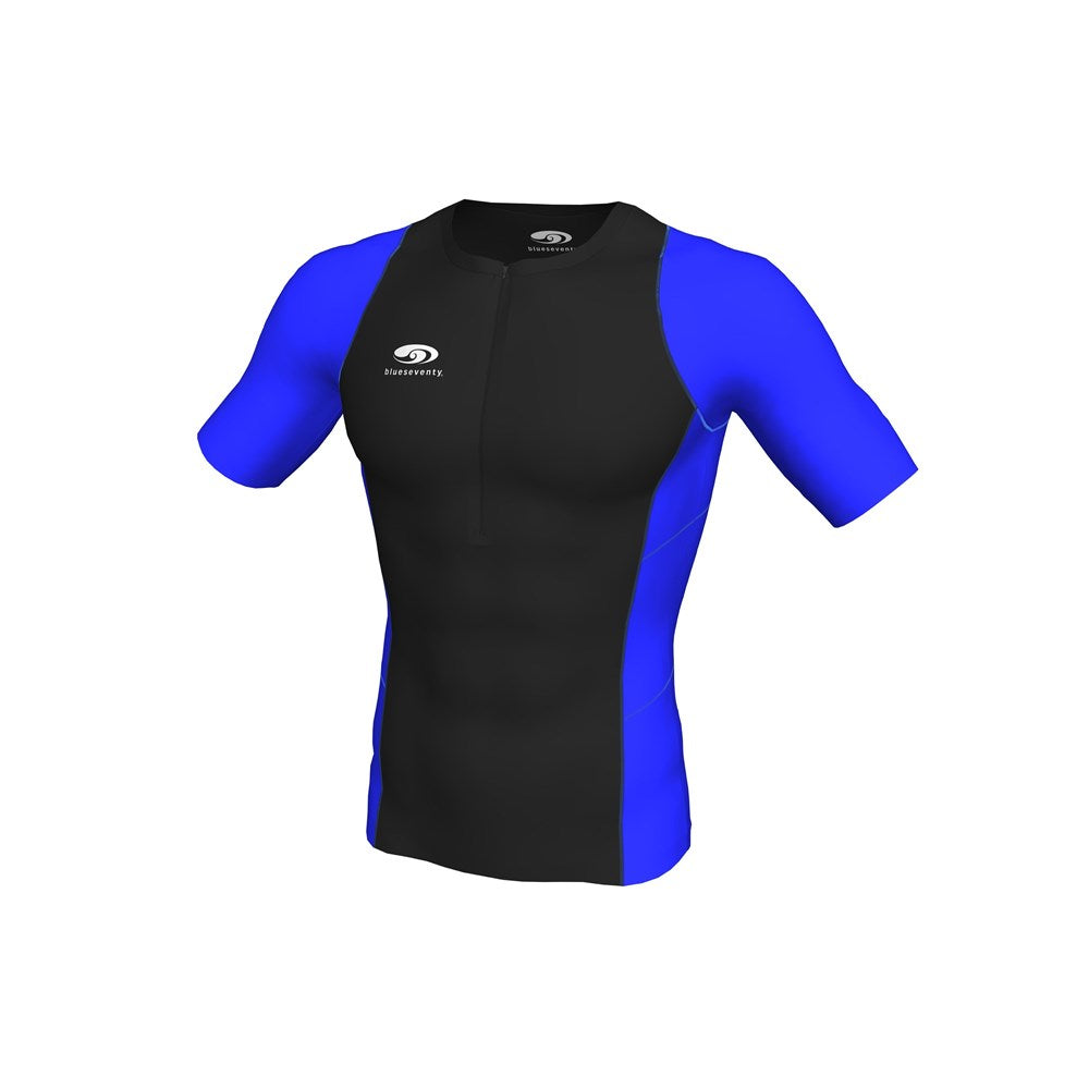 BLUE70 TX1000 MENS 2019 TRI TOP SHORT SLEEVED - BLACK/ROYAL