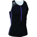 BLUE70 WOMENS TX2000 SINGLET - BLACK/PURPLE