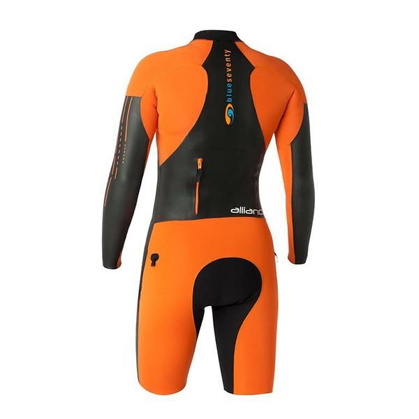 BLUE70 MENS ALLIANCE SWIMRUN WETSUIT - BLACK/ORANGE
