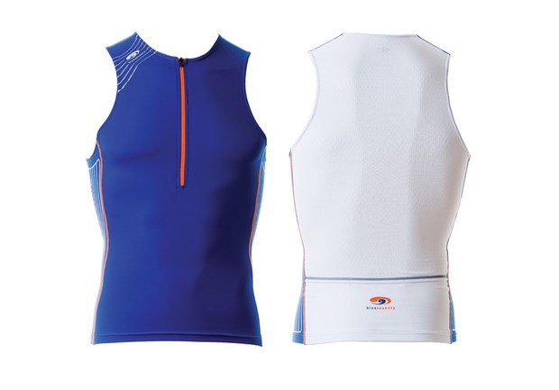BLUE70 TX2000 MENS SINGLET - BLUE/RED