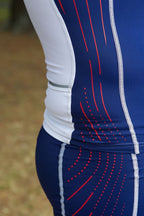 BLUE70 MENS TX2000 SINGLET - BLUE/RED