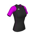 BLUE70 TX1000 WOMENS 2019 SHORT SLEEVED TRI TOP - BLACK/PURPLE