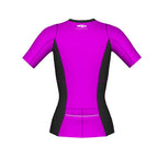 BLUE70 TX1000 WOMENS 2019 SHORT SLEEVED TRI TOP - BLACK/PURPLE