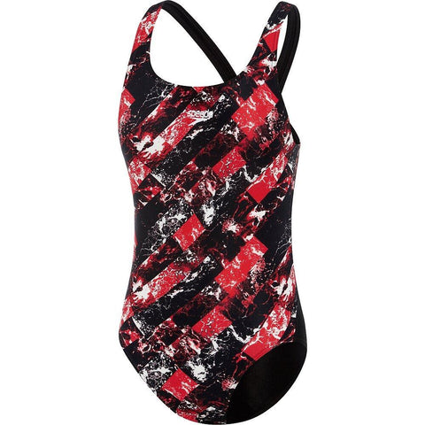 SCHOOL COLOURS BLACK-RED WAVE SPEEDO