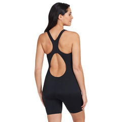 ZOGGS BLACK WOMENS COTTESLOE LEGSUIT E+