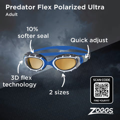 ZOGGS PREDATOR FLEX POLARIZED ULTRA