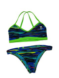TYR GIRLS FRESNO TRINITY TOP BLUE MULTI - G-14