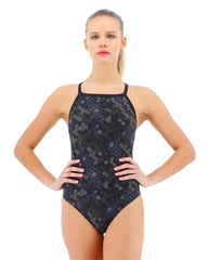 WOMENS CARBON HEX DIAMONDFIT BLACK TYR