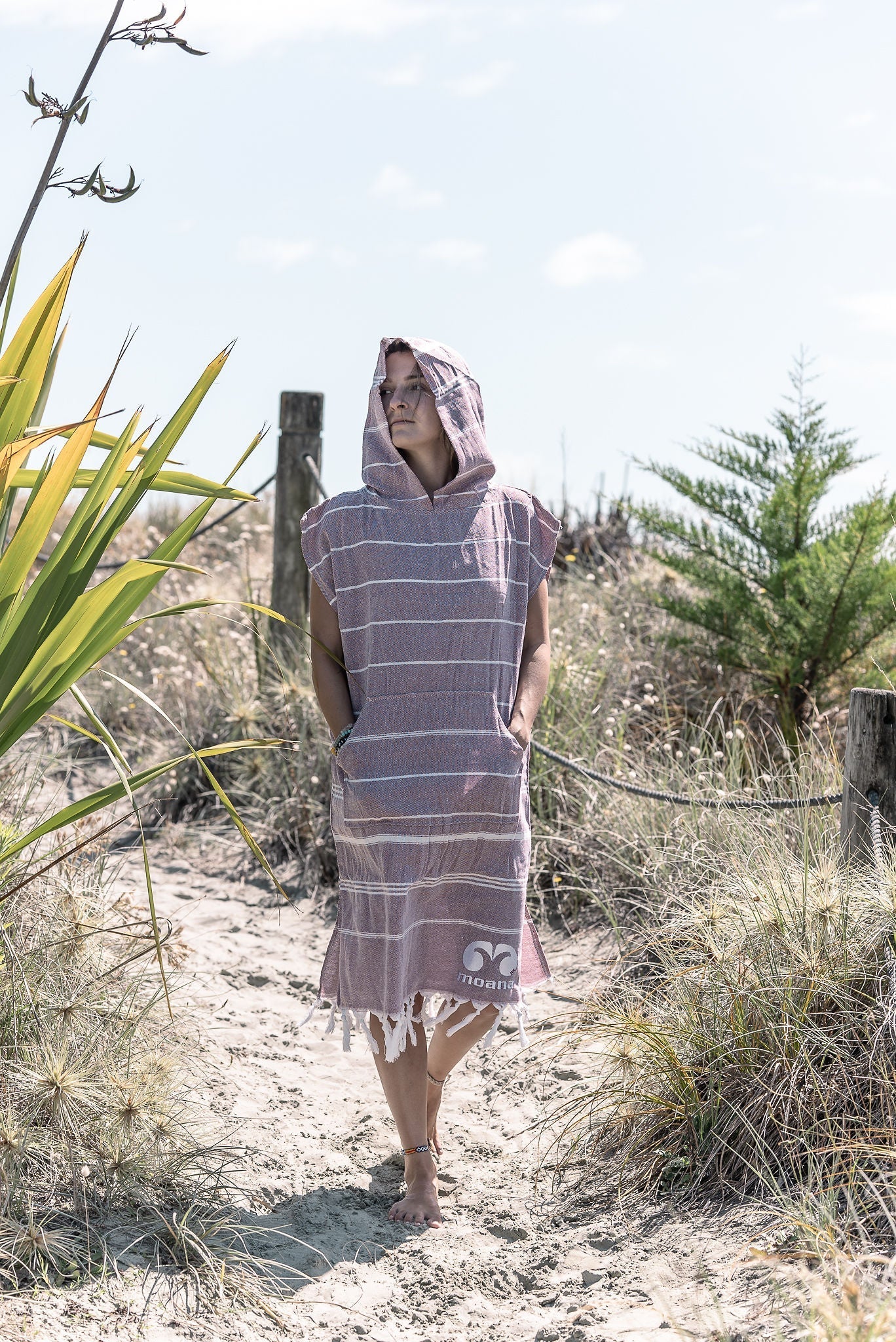 MOANA COTTON HOODED PONCHO TOWEL