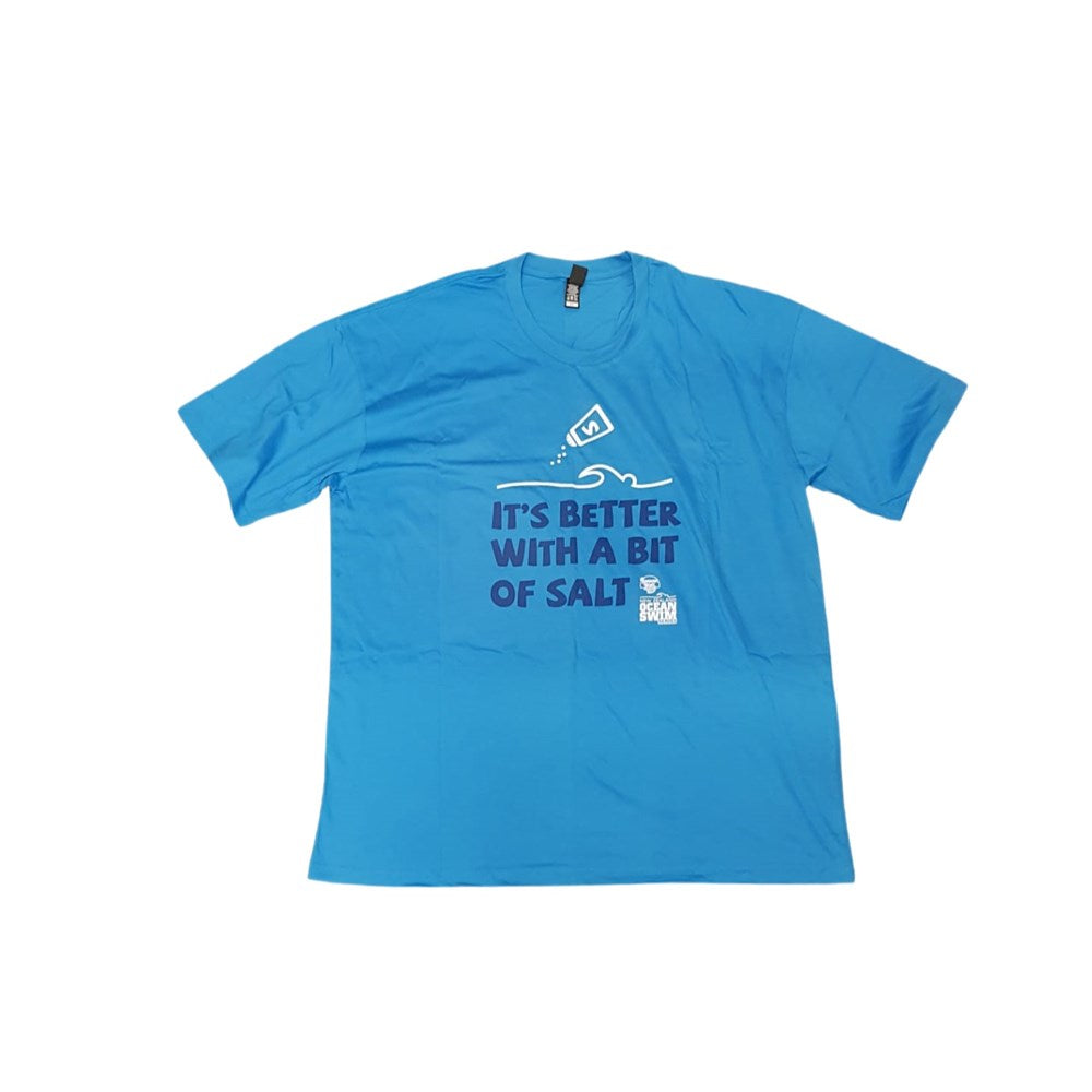 OCEAN SWIM SERIES MENS T-SHIRT EVERTHING IS BETTER WITH A BIT OF SALT - HYDRO