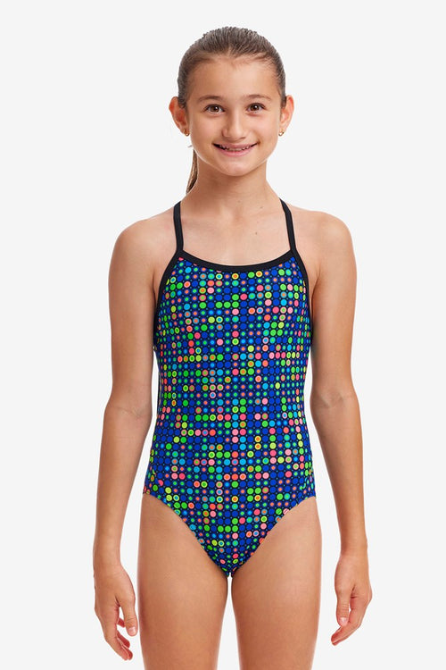 FUNKITA GIRLS TWISTED ONE PIECE - DIAL A DOT