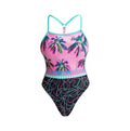 FUNKITA TWISTED STRAP ONE PIECE SWIMSUIT - TWILIGHT SESSION