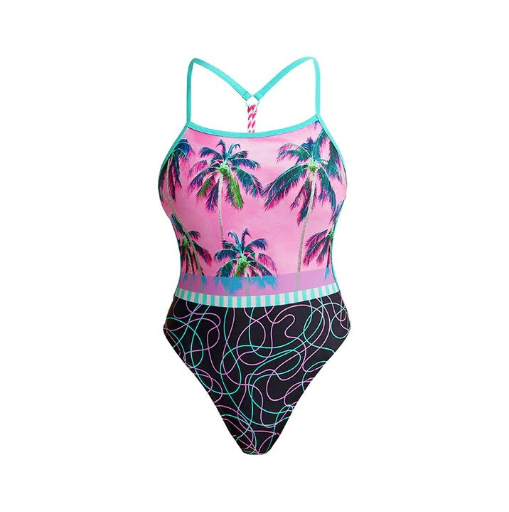 FUNKITA TWISTED STRAP ONE PIECE SWIMSUIT