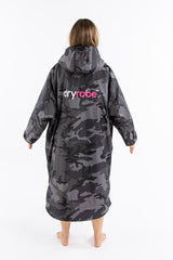 UNISEX BLACK CAMO PINK LONG SLEEVE DRYROBE