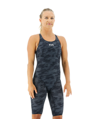 WOMENS BLACK CAMO THRESHER OPEN BACK TYR