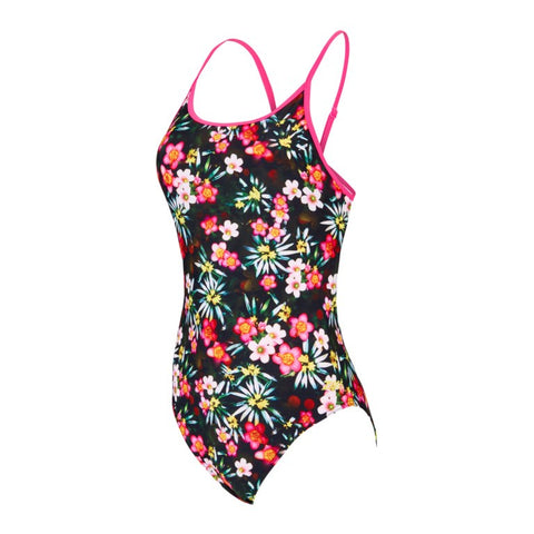 WOMENS STARBACK ONE PIECE FLOWER SURGE PRINT ZOGGS