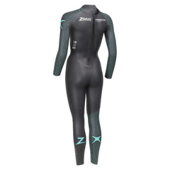 ZOGGS PREDATOR TOUR MENS SWIMMING & TRIATHLON WETSUIT - BLACK/TEAL