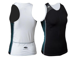 TX2000 WOMENS TRI TANKINI BLK/TEAL