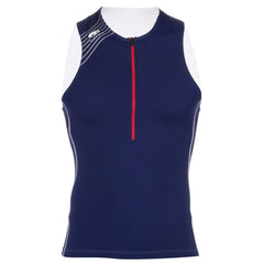 TX2000 MENS SINGLET BLUE RED