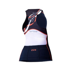 226 SUPPORT SINGLET WOMENS 13 ORCA - BLACK/ORANGE