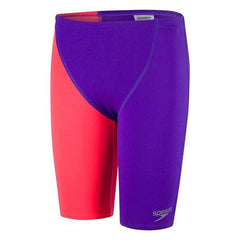 BOYS ENDURANCE+ HIGH WAIST JAMMER ROYAL PURPLE/RED SPEEDO