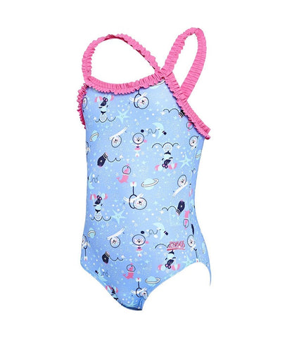 TODDLER GIRLS SPACE CIRCUS RUFFLE X BACK ZOGGS