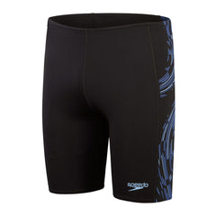 MENS TECH PANEL JAMMER BLACK CURIOUS BLUE TRUE COBALT