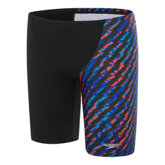 BOYS ALLOVER V-CUT JAMMER BLACK COBOLT WATERMELON