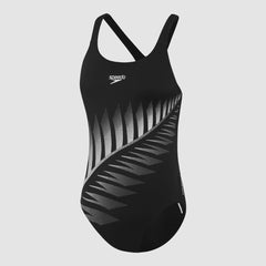 KIWI ONE PIECE BLACK/SILVER SPEEDO