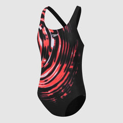 SCHOOL COLOURS LEADERBACK BLACK/RED ONE PIECE SPEEDO