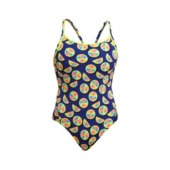 LADIES YOU LEMON DIAMOND BACK ONE PIECE