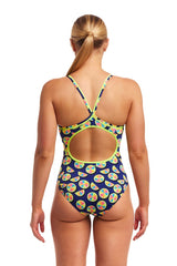 LADIES YOU LEMON DIAMOND BACK ONE PIECE