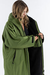 UNISEX DARK GREEN/BLACK LONG SLEEVE DRYROBE