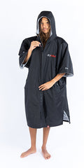 UNISEX BLACK/GREY SHORT SLEEVE DRYROBE