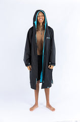 UNISEX BLACK/BLUE LONG SLEEVE DRYROBE