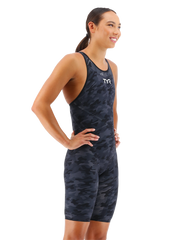 WOMENS BLACK CAMO VENZO CLOSED BACK TYR