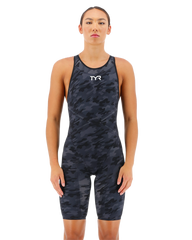 WOMENS BLACK CAMO VENZO CLOSED BACK TYR