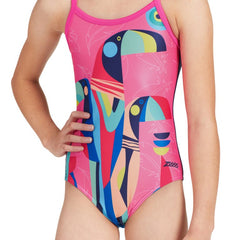 GIRLS TOUCAN TROPICS ONE PIECE ZOGGS